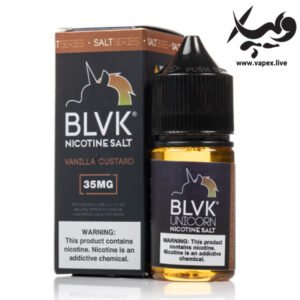 سالت نیکوتین وانیل کاستارد بی ال وی کی BLVK Vanilla Custard Salt