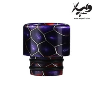 لبی ویپ ۵۱۰ طرح کبرا بنفش Drip Tip