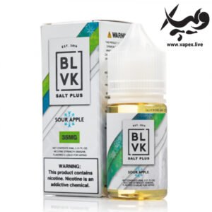 سالت نیکوتین بی ال وی کی سیب یخ BLVK Salt Plus Sour Apple ICED