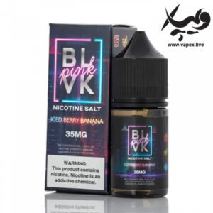 سالت بی ال وی کی موز بری یخ BLVK ICED Banana Berry