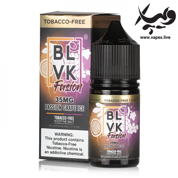 سالت پشن گریپ یخ بی ال وی کی BLVK Passion Grape ICE
