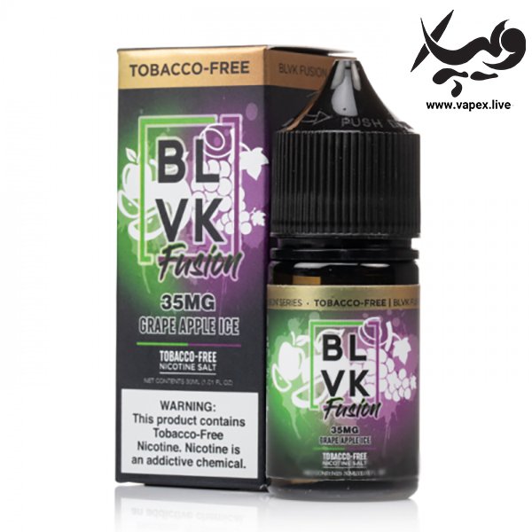 سالت انگور سیب یخ بی ال وی کی BLVK Grape Apple ICE