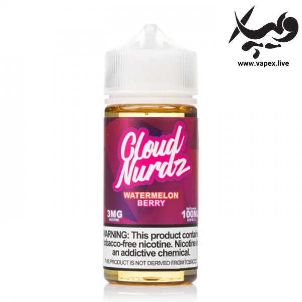 جویس واترملون بری کلود نوردز Cloud Nurdz Watermelon Berry 100ML - تصویر 2