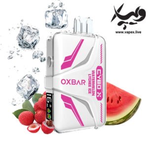 پاد یکبار مصرف اوکسبار سایبو ایکس ۲۰۰۰۰ پاف هندوانه سرخالو یخ | OXBAR CyboX 20K Watermelon Lychee Ice