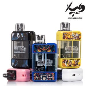 پاد اسپایر گوتک اس با بدنه شفاف و پشتیبانی از پاد قابل شارژ و پریفیلد