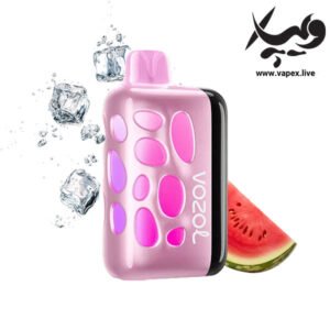 پاد یکبار مصرف وزول ریو ۴۰۰۰۰ پاف هندوانه یخ Vozol Rave 40000P Watermelon Ice