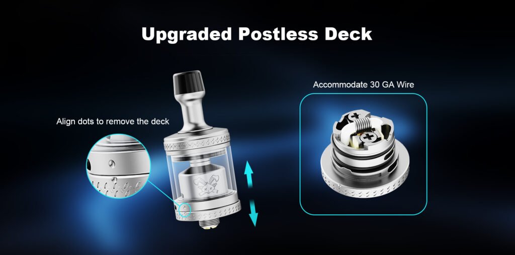 دک پستلس ارتقا یافته اتومایزر دد ربیت ام تی ال ۲ آر تی ای هل ویپ در ویپ ایکس