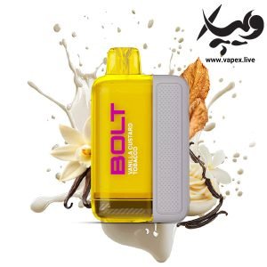 پاد یکبار مصرف نستی بولت ۵۰۰۰۰ پاف تنباکو وانیل کاستارد | Nasty Bolt 50000 Puffs 5% Vanilla Custard Tobacco